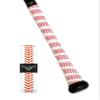 Ballpark Elite Bat Grip Tape for Baseball/Softball | 1.10 MM Precut Baseball Bat Grip Replacement | Red and White Baseball Stitch view 2