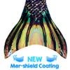 Mermaid Tail and Monofin for Swimming with MER-Shield Tip Protection, Adult Sizes (Sea Monster - Black Monofin, Adult S (JS 4-6)) view 3