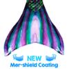 Mermaid Tail and Monofin for Swimming with MER-Shield Tip Protection, Adult Sizes (Dragon Tail - Green Monofin, Adult S (JS 4-6)) view 3