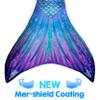 Mermaid Tail and Monofin for Swimming with MER-Shield Tip Protection, Adult Sizes (Aurora Borealis - Lavender Monofin, Adult L (JL 12-16)) view 3
