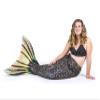 Mermaid Tail and Monofin for Swimming with MER-Shield Tip Protection, Adult Sizes (Sea Monster - Black Monofin, Adult M (JM 8-10)) view 3