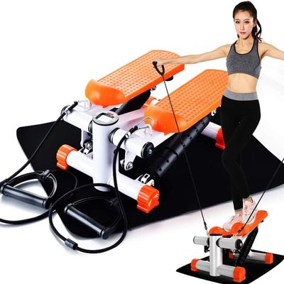 Foldable Stepper Machines Bike Home Leg Arm Pedal Exerciser Desk Cycle Under Exercise Treadmill Physiotherapy Fitness Workout Rehabilitation Training Pink