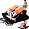 Foldable Stepper Machines Bike Home Leg Arm Pedal Exerciser Desk Cycle Under Exercise Treadmill Physiotherapy Fitness Workout Rehabilitation Training Pink view 1