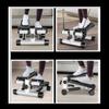 Foldable Stepper Machines Bike Home Leg Arm Pedal Exerciser Desk Cycle Under Exercise Treadmill Physiotherapy Fitness Workout Rehabilitation Training Pink view 4