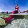 Mermaid Tail and Monofin for Swimming with MER-Shield Tip Protection, Adult Sizes (Fiji Red - Red Monofin, Adult L (JL 12-16)) view 4