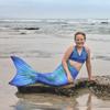 Mermaid Tail and Monofin for Swimming with MER-Shield Tip Protection, Adult Sizes (Blue Lagoon - Turquoise Monofin, Adult L (JL 12-16)) view 4