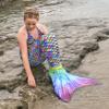 Mermaid Tail and Monofin for Swimming with MER-Shield Tip Protection, Adult Sizes (Hawaiian Rainbow - Lavender Monofin, Adult L (JL 12-16)) view 3