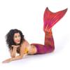 Mermaid Tail and Monofin for Swimming with MER-Shield Tip Protection, Adult Sizes (Tiger Queen - Orange Monofin, Adult S (JS 4-6)) view 4