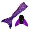 Mermaid Tail and Monofin for Swimming with MER-Shield Tip Protection, Adult Sizes (Paradise Purple - Purple Monofin, Adult S (JS 4-6)) view 1