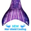 Mermaid Tail and Monofin for Swimming with MER-Shield Tip Protection, Adult Sizes (Paradise Purple - Purple Monofin, Adult S (JS 4-6)) view 3