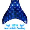 Mermaid Tail and Monofin for Swimming with MER-Shield Tip Protection, Adult Sizes (Super Siren - Blue Monofin, Adult S (JS 4-6)) view 3