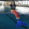 Mermaid Tail and Monofin for Swimming with MER-Shield Tip Protection, Adult Sizes (Super Siren - Blue Monofin, Adult S (JS 4-6)) view 4