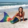Mermaid Tail and Monofin for Swimming with MER-Shield Tip Protection, Adult Sizes (Seven Seas - Blue Monofin, Adult M (JM 8-10)) view 3