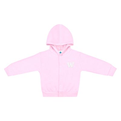 Creative Knitwear College Baby NCAA Officially Licensed Snap Hooded Jacket - Washington Huskies Logo - Pink - 2T