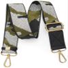 lola mae Wide Shoulder Strap Replacement Adjustable, Removable Guitar Style Multicolor Canvas Crossbody Strap for Handbags (A21) view 2
