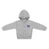 Creative Knitwear College Baby NCAA Officially Licensed Snap Hooded Jacket - Washington Huskies Logo - Oxford - 3T view 1