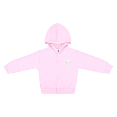 Creative Knitwear College Baby NCAA Officially Licensed Snap Hooded Jacket - South Carolina Gamecocks Logo - Pink - 4T