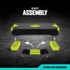 RBX Aerobic Step Platform with Non-Slip Textured Surface -2-Level Adjustable Steppers for Exercise, Compact, Lightweight, Easy-To-Store Exercise Step & Fitness Step Bench view 2