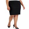 Kasper womens Solid Compression Skirt, Black, 14 US view 3