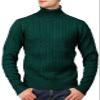 H2H Mens Casual Slim Fit Pullover Sweaters Knitted Henley Long Sleeve Thermal DarkGreen US 3XL/ 4XL (CMOSWL045) view 2