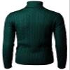 H2H Mens Casual Slim Fit Pullover Sweaters Knitted Henley Long Sleeve Thermal DarkGreen US 3XL/ 4XL (CMOSWL045) view 3