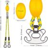 SELEWARE 8ft Heavy Duty Boat Tow Harness, 3 Permanent Antirust Stainless Steel Connector and Pulley for Tubing, Skiing, Wake Boarding with Waverunner, Seadoo, Jet ski view 2