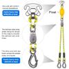 SELEWARE 8ft Heavy Duty Boat Tow Harness, 3 Permanent Antirust Stainless Steel Connector and Pulley for Tubing, Skiing, Wake Boarding with Waverunner, Seadoo, Jet ski view 4