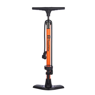 TOOLITIN Floor Bicycle Pump with Gauge,160 Psi High Pressure,Bike Pump Compatible with Presta and Schrader Valve,Bike Tire Pump for Road Bike,MTB,Hybrid,Balls