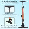 TOOLITIN Floor Bicycle Pump with Gauge,160 Psi High Pressure,Bike Pump Compatible with Presta and Schrader Valve,Bike Tire Pump for Road Bike,MTB,Hybrid,Balls view 3