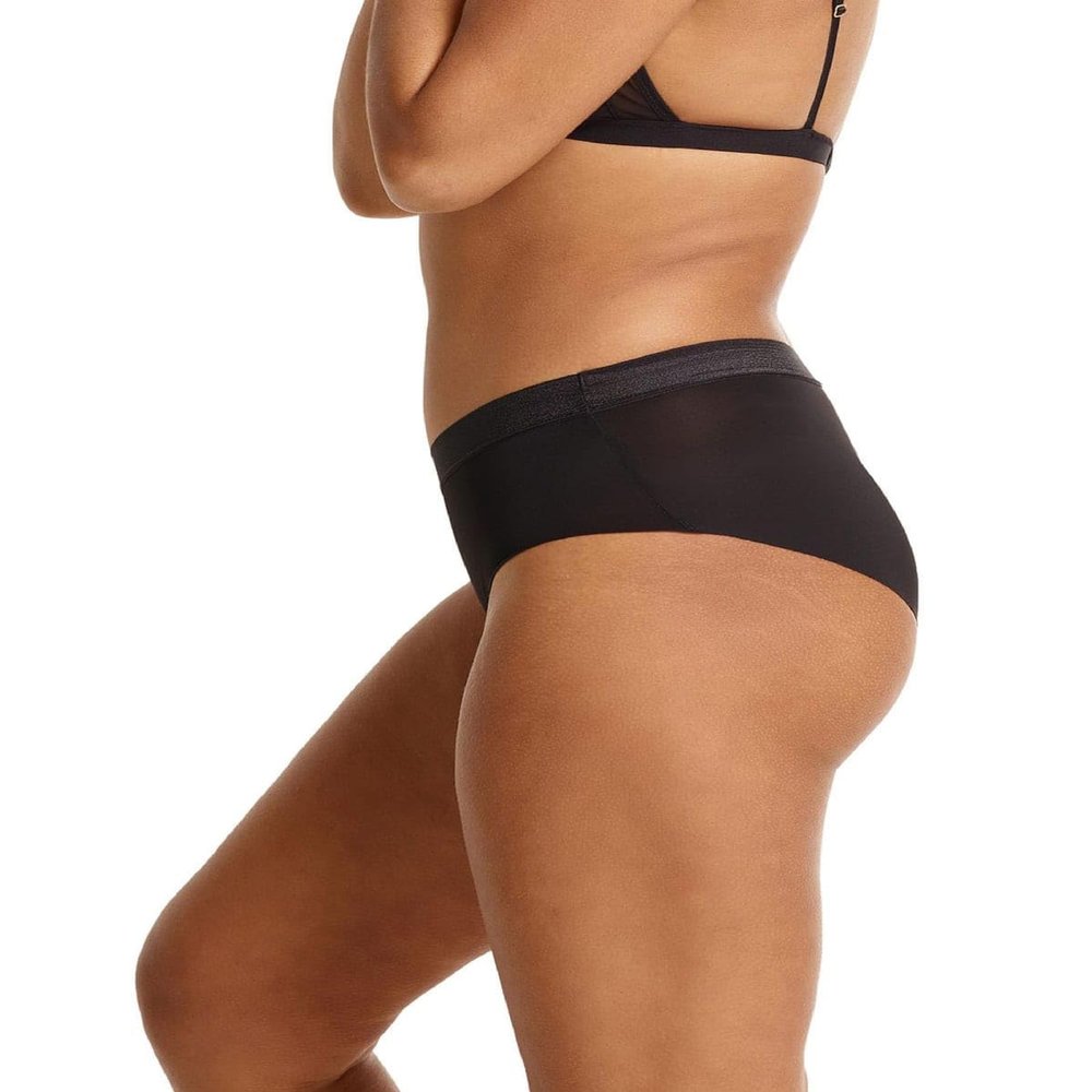 Love Luna Lady Leaks Midi Workout Brief Black Large