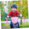 BESPORTBLE 4pcs Bike Accessories for Kids Front Handlebar Bike Basket Streamers Tassel Ribbons for Boys Girls (Pink) view 3