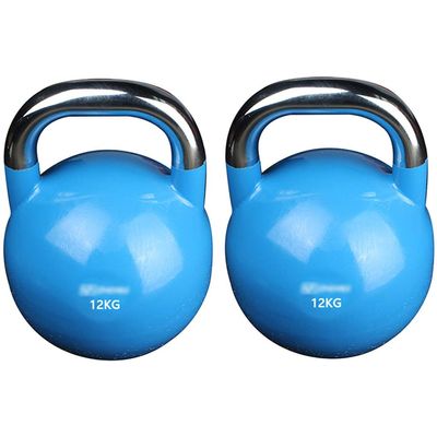 ZYCSKTL Kettlebells Male and Female Gym Professional Kettlebells, Home Fitness Equipment All-Steel Kettlebells, Competition Kettlebells (Color : 12kg Blue)