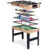 Versatile and Space-Saving Design 10-in-1 Classic Game Table with Foosball, Pool, Shuffleboard, Ping Pong or Table Tennis, Hockey, Chess, Checker, and Backgammon Board view 1