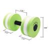OSMOFUZE Aquatic Exercise Dumbbells  Set of 2 for Water Aerobics Fitness and Pool Exercises Green view 2