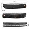 YOUSUNLONG Folding Pocket Knife 190mm - Everyday Carry Knife - One-hand Knife With Leather Sheath And Wooden Knife Box - Buffalo Horn Handle view 2