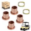 10L0L Golf Cart Flanged Spindle Bronze Bushing, King Pin Steering Knuckle Bushing Kit for Club Car Precedent 2004-Up OEM# 102288201, 102288401