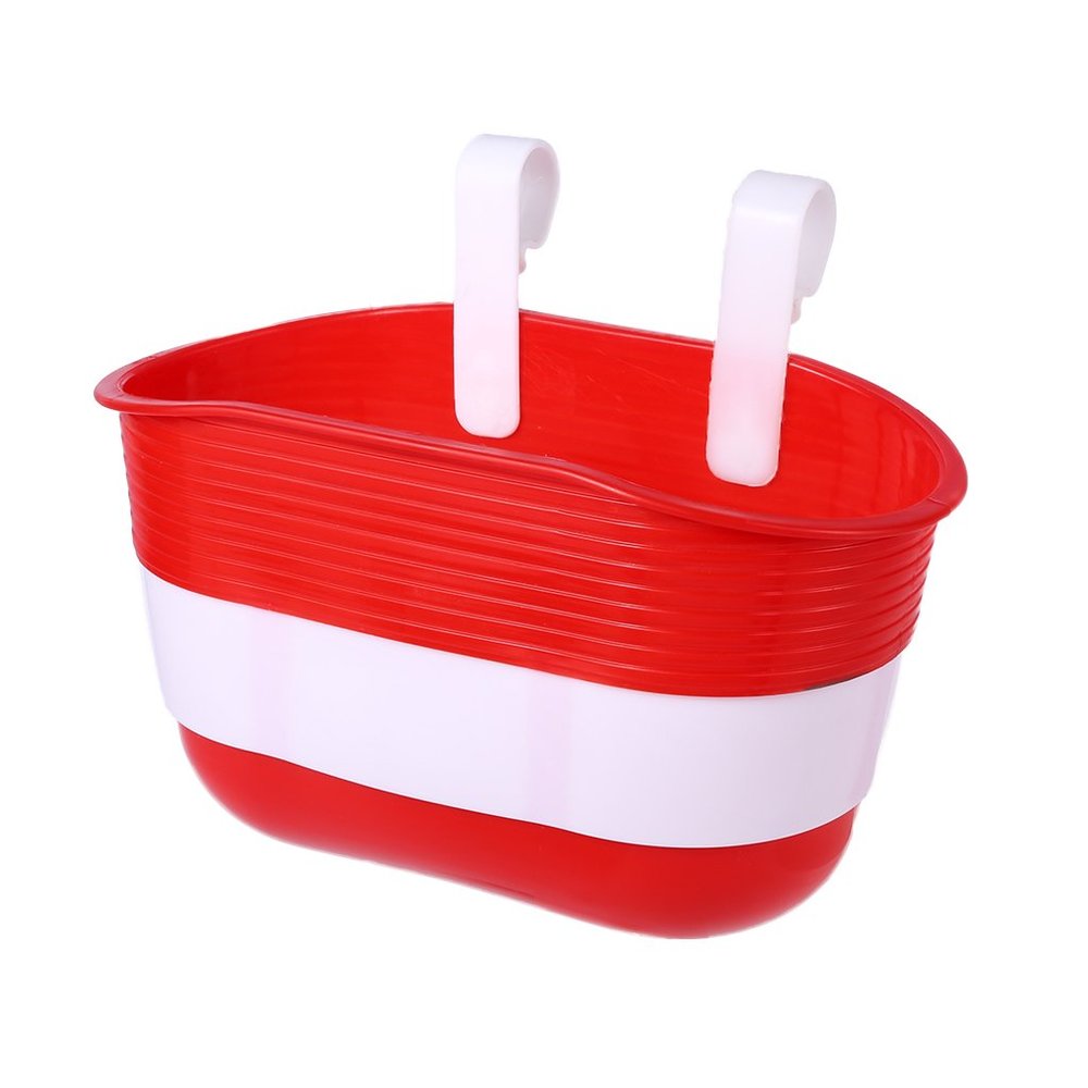 Children Bicycle Hollow Basket, Bike Tricycle Scooter Storage Front Handlebar Plastic Carrier Basket Plastic