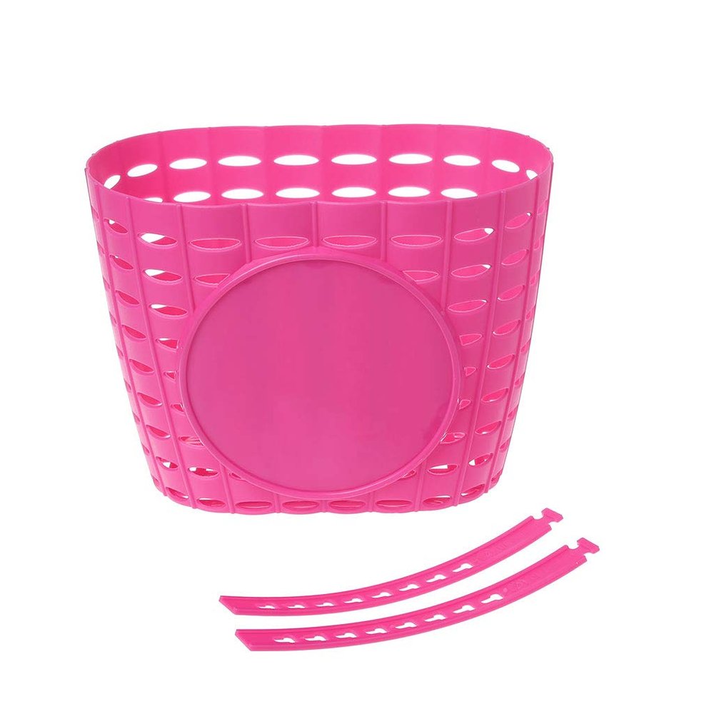 Children Bicycle Hollow Basket, Bike Tricycle Scooter Storage Front Handlebar Plastic Carrier Basket Plastic