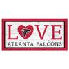 Atlanta Falcons 6'' x 12'' Team Love Sign view 1