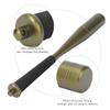 25mm Diameter Aluminum Alloy Fishing Priest Fishing Bat Fishing Hammer with Foam Handle for Fishing Tool (Green) view 2
