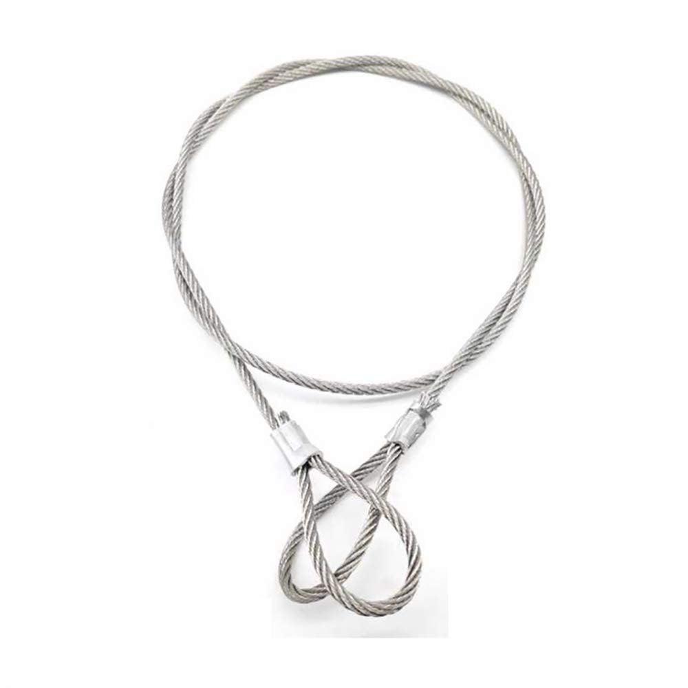 Total Gym Replacement Steel Cable, (10 Different Lengths) Max Load is 500lbs, 4mm Diameter (Size : Long 26.2ft)