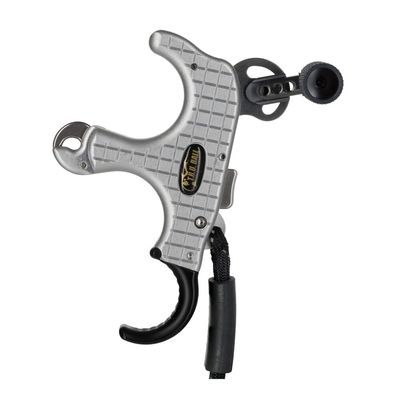 T.R.U. BALL TruBall Blade Pro Flex - 3 or 4 Finger (Ergonomically Adjustable Finger Pieces) - Silver/Quicksilver - Medium