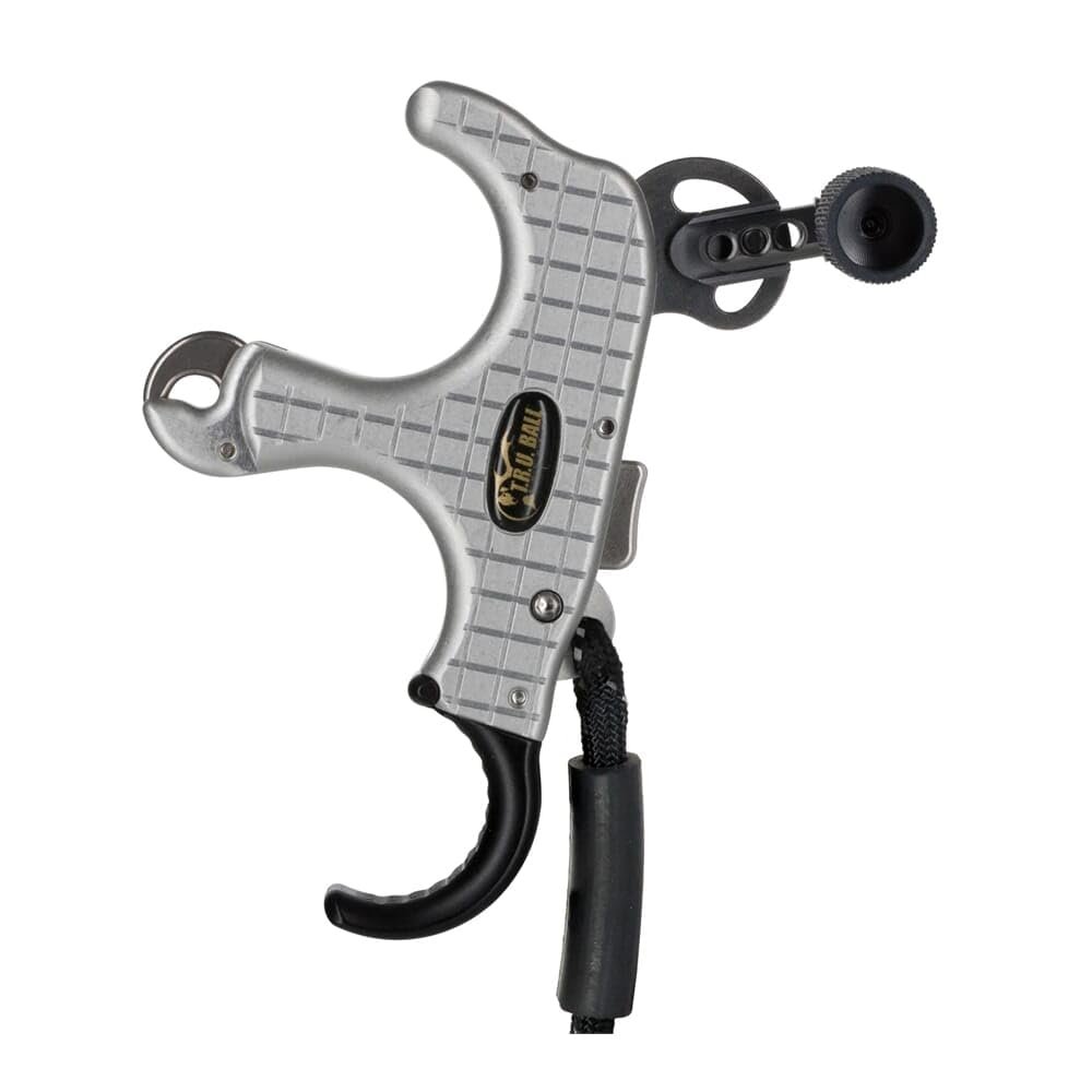 T.R.U. BALL TruBall Blade Pro Flex - 3 or 4 Finger (Ergonomically Adjustable Finger Pieces) - Silver/Quicksilver - Medium