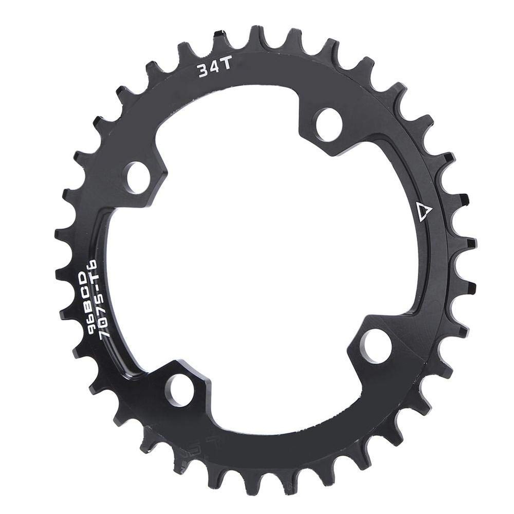 Chainring, Narrow Wide Round Chainring 96BCD for Mountain Bike Repair (34T), Compatible with