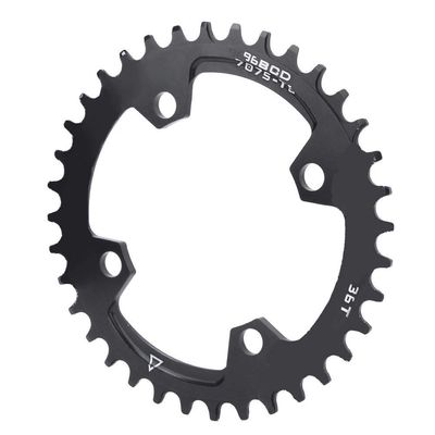 Chainring 96BCD Narrow Wide Round Chainring Repair Chain Ring for Mountain (36T)