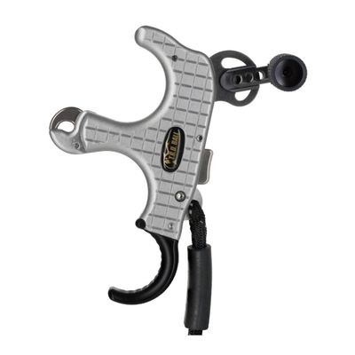 T.R.U. BALL TruBall Blade Pro Flex - 3 or 4 Finger (Ergonomically Adjustable Finger Pieces) - Black/Quicksilver - Medium