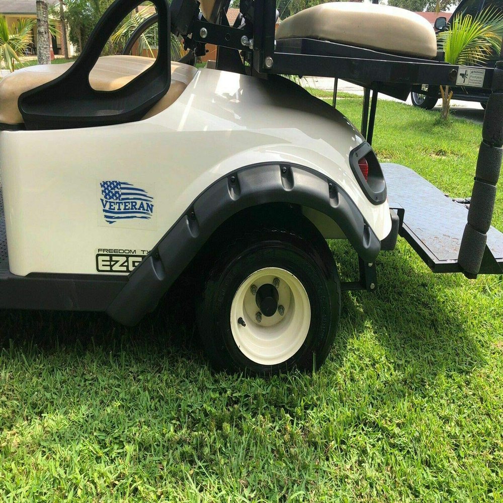 Fits for EZGO TXT Model Golf Cart Standard Fender Flares Front and Rear (Set of 4pcs)
