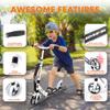 Hurtle Renegade Kick Scooters for Kids Teenagers Adults- 2 Wheel Kids Scooter with Adjustable T-Bar Handlebar - Alloy Anti-Slip Deck - Portable Folding Scooters for Kids with Carrying Strap view 2