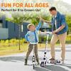 Hurtle Renegade Kick Scooters for Kids Teenagers Adults- 2 Wheel Kids Scooter with Adjustable T-Bar Handlebar - Alloy Anti-Slip Deck - Portable Folding Scooters for Kids with Carrying Strap view 4
