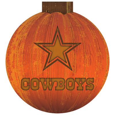 Dallas Cowboys 12'' Pumpkin Sign